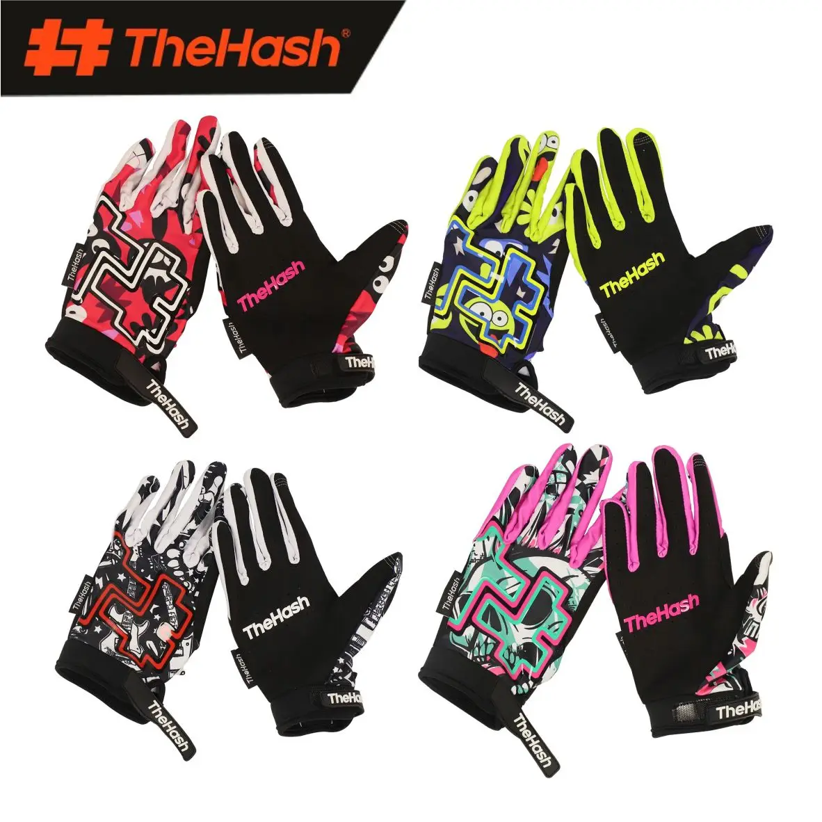 

The Hash Cycling Gloves Full Finger Touch Screen Motorcycle BMX MTB Scooter Bike Gloves Gym Training Gloves Outdoor