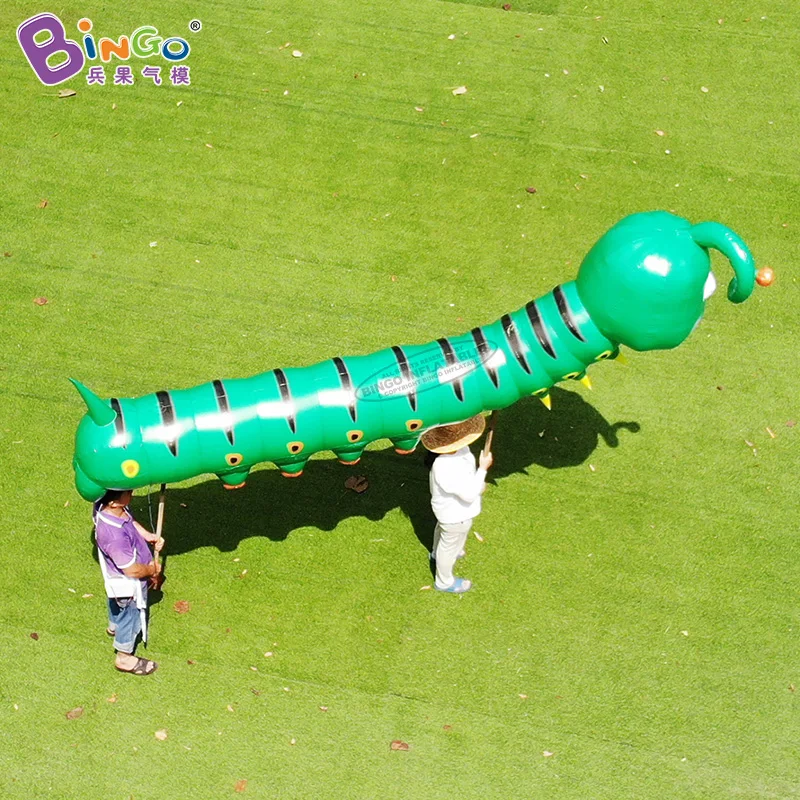 Adorable Customized Inflatable 13.1ft length Worm Cartoon Model Handheld Style Inflatable Toys For Display-Sale