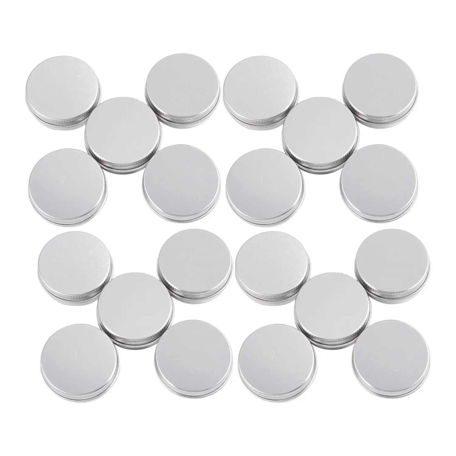 

20 х Пустой Косметический Горшок для бальзама для губ, алюминиевый контейнер для бальзама с закручивающейся крышкой 15 мл