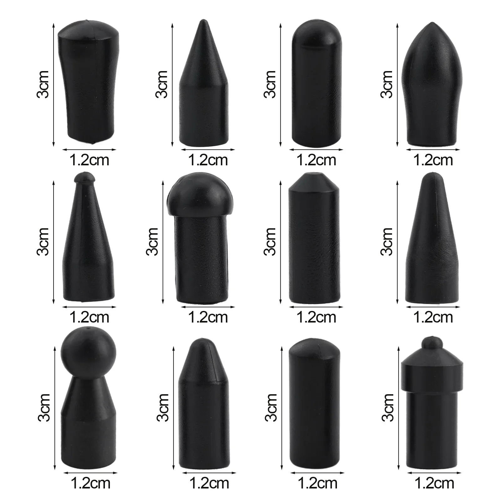 

12pcs Dent Repair Head Relacement Paintless Dent Repair Tool Dent Hail Puller Hood Door Fenders Car Dent Removal Tools