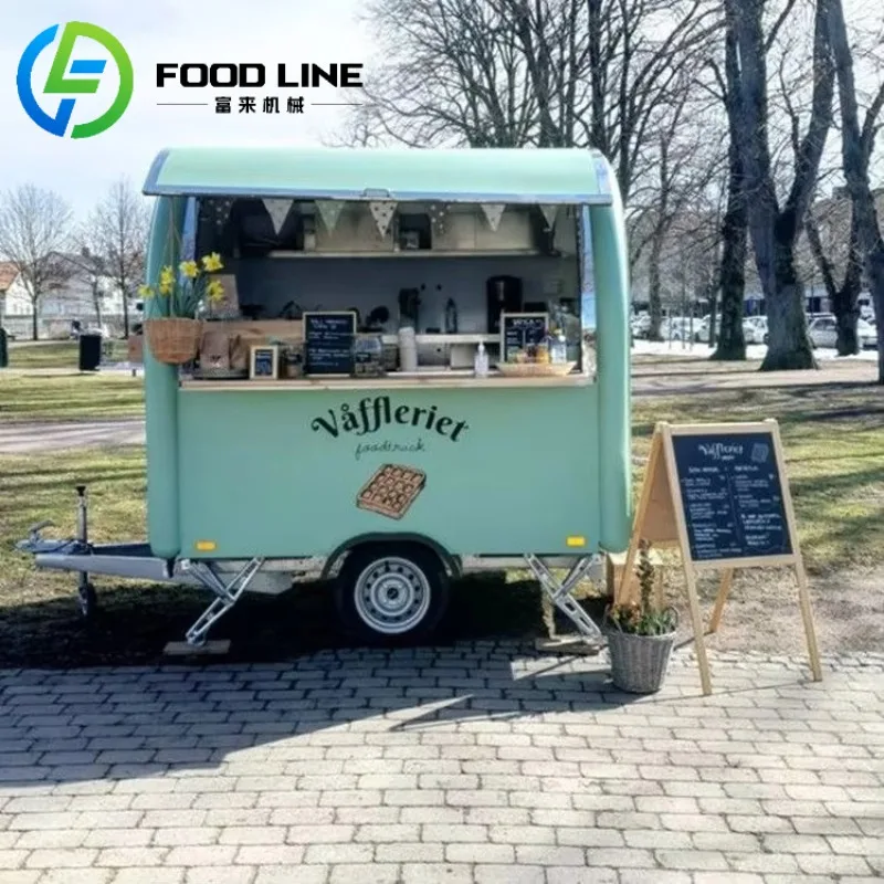 Food Truck Catering Cart Modular Cooking Setup for Burgers Tacos Coffee Outdoor Events Markets Customized