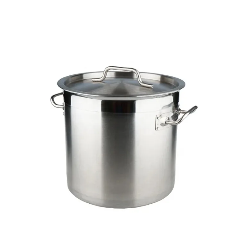 

Manufacturer Multi-Size Non-Stick Kitchen Binaural Soup Pot Stainless Steel Cauldron Restaurant