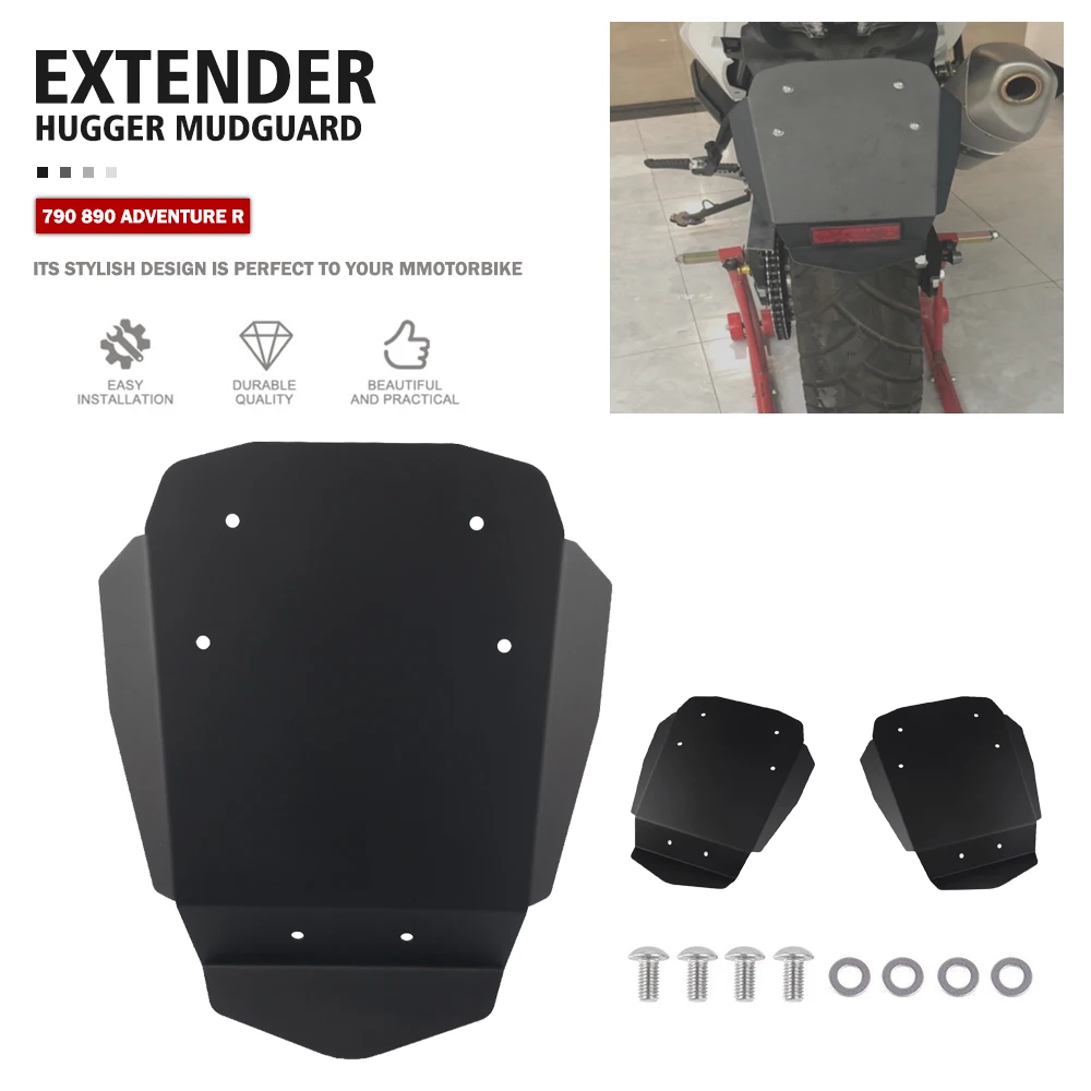 

Rear Fender Mudguard Mudflap Splash Guard Mud Cover Protector For 790 ADVENTURE 890 ADVENTURE R 2019 2020 2021 2022 790 890 adv