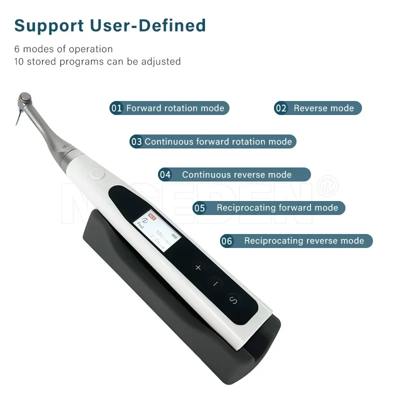 2 in 1 den tal Endo Motor Build in Apex Locator 360 Degree Rotary Wireless Endodontic Treatment LED Root Canal Treatment