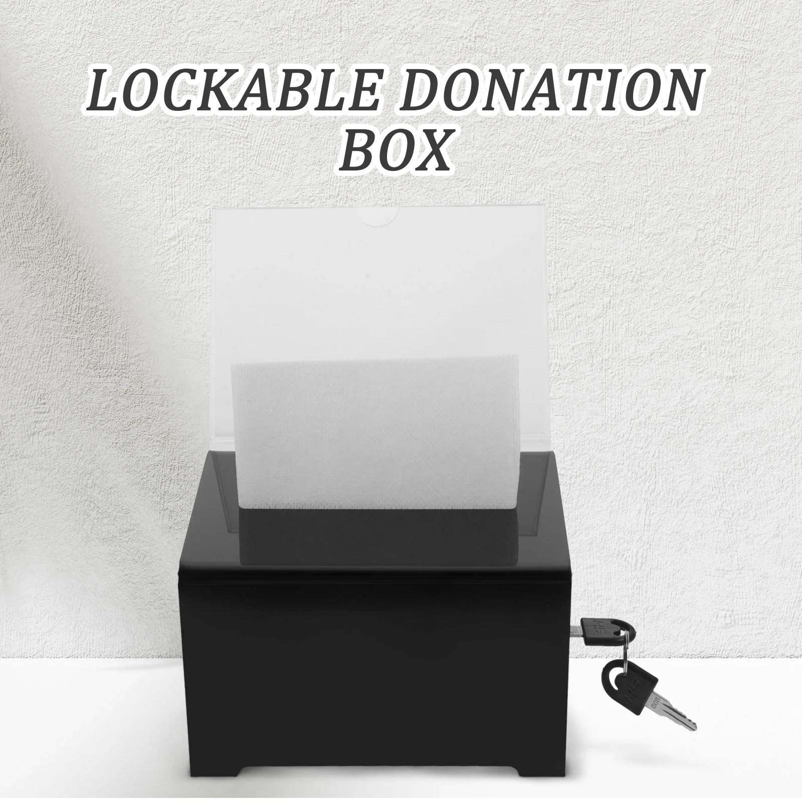

donation box multi-functional box suggestion box ballot box donation box fundraising suggestion box with lock