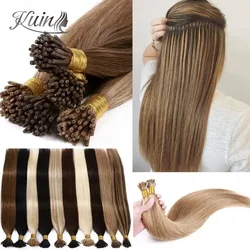 Rechte I Tip Human Hair Extension Natuurlijke Real Hair Extension Ombre Blonde Kleur 40G/50G I Tip Fushion Hair Keratine Capsule