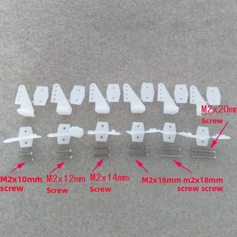 Starrflügel Modell Flugzeug Nylon Vier Loch Standard Ruder Winkel Kunststoff Modell Ruder Winkel Hersteller Direktvertrieb