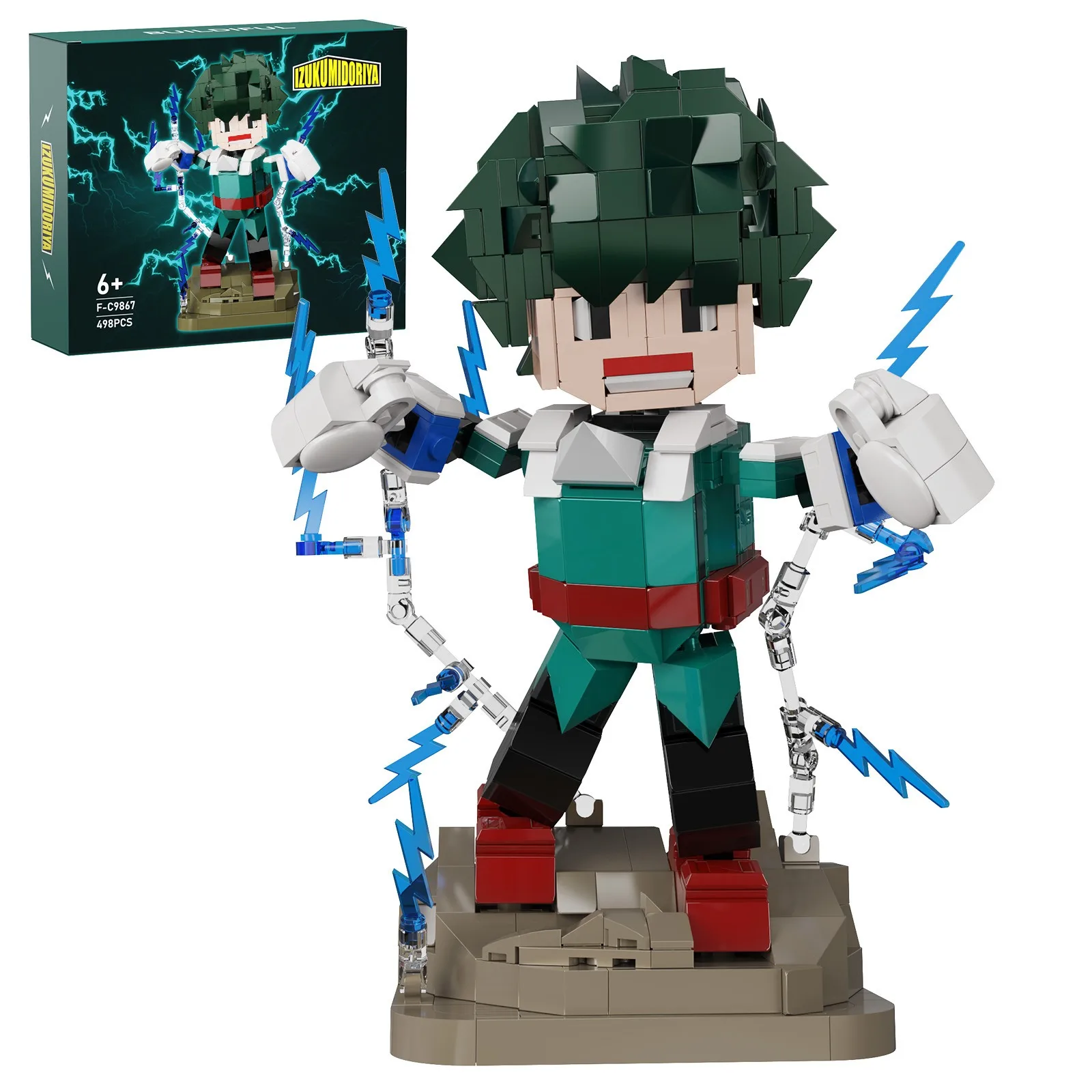 

Classic Japanese Anime Heros Academias Izuku Miooriya Building Blocks Set Game Figure Model Toys Children Christmas Gifts