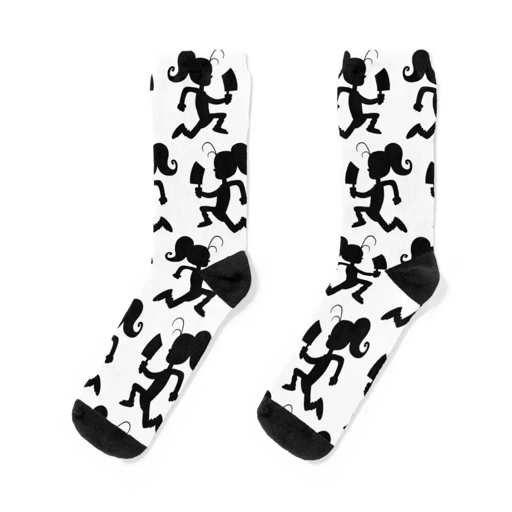 Insane Clown Luan Loud (Black Sulhouette version) Socks heated Men's valentine gift ideas Socks Women's Men's