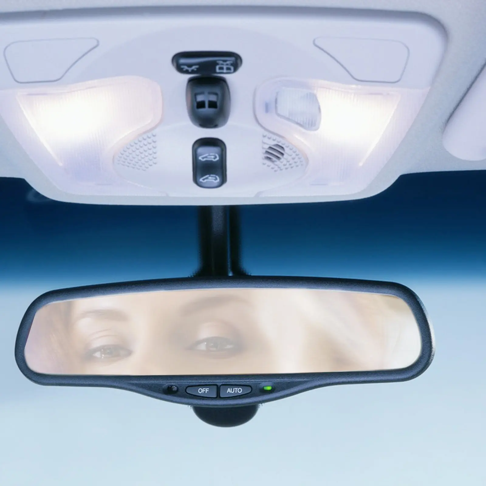 1Set Interior Rear View Anti Fog Film for Auto Rearview Mirror Rainproof Anti Glare Reflective Light Reduction Car