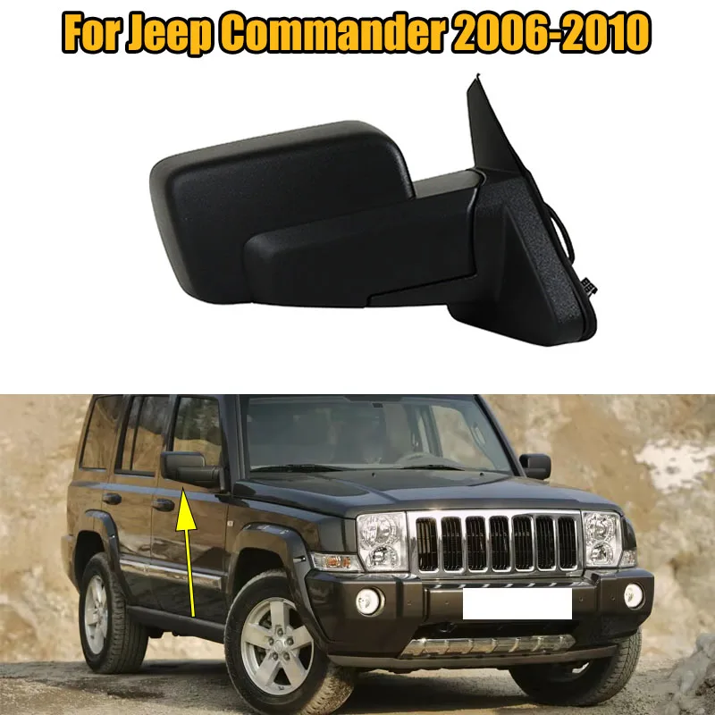 

Для Jeep Commander 2006, 2007, 2008, 2009, 2010, автомобильное зеркало заднего вида в сборе, зеркало заднего вида в сборе с подогревом, под покраску, ручное складное