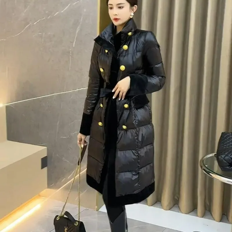 2023 New Women's Winter Jacket High Quality Length Parkas Winter Loose Fashion Warm Thick Female Coat Top Grade Cozy Outerwear