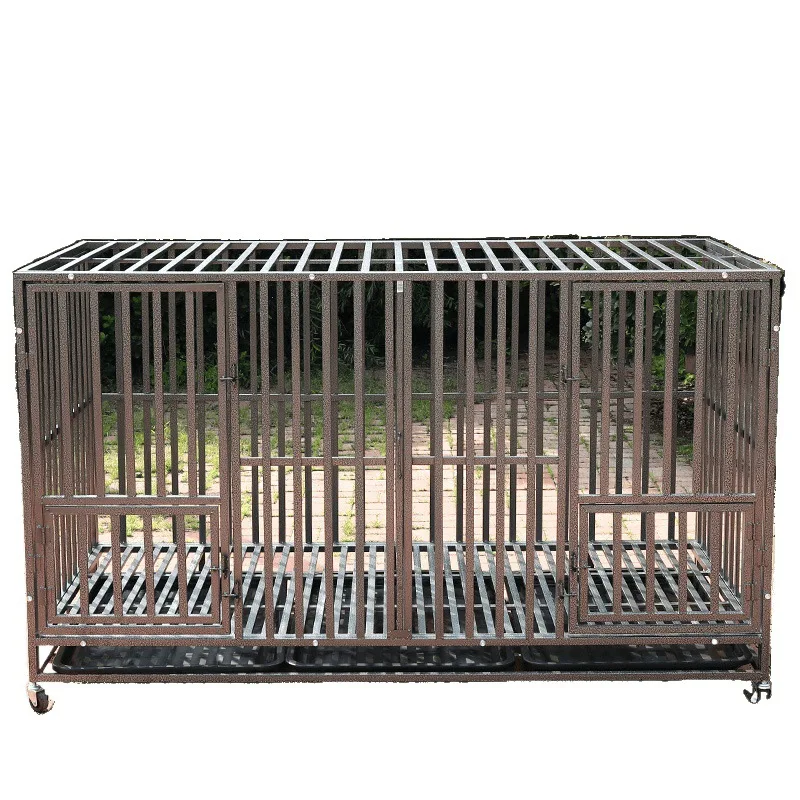 

Dog cage, oversized square tube, not easy to rust pets