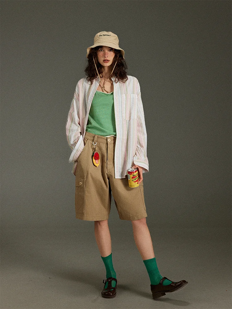 

TNIT Rainbow Stripes Ne Loose Women's irt Comfortable Breathable Summer Faionable Sun Protection Long Sve Top