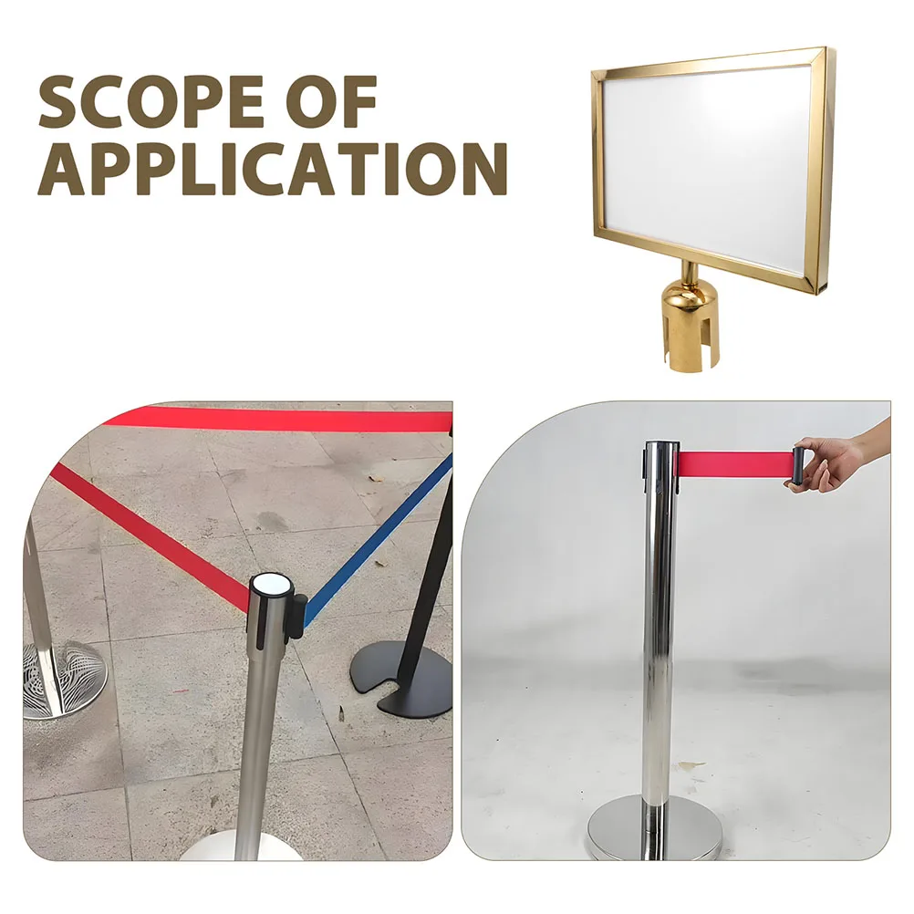 

Sign Guide Crowd Control Stanchion Holder Bracket Floor Standing Outdoor Display
