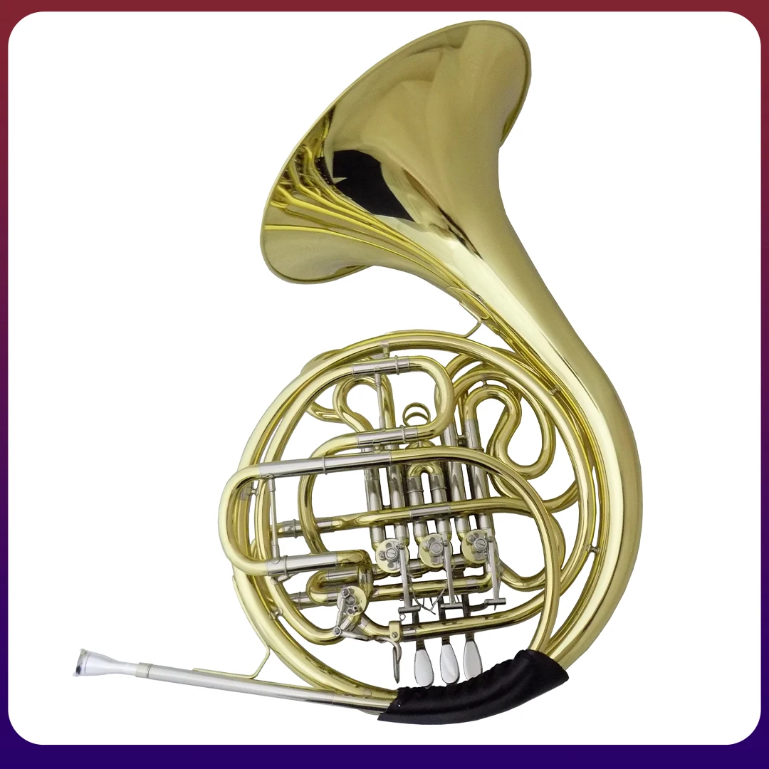 F/Bb Double French Horn Musical Instruments Yellow Brass Body Lacquer with Case Mouthpiece