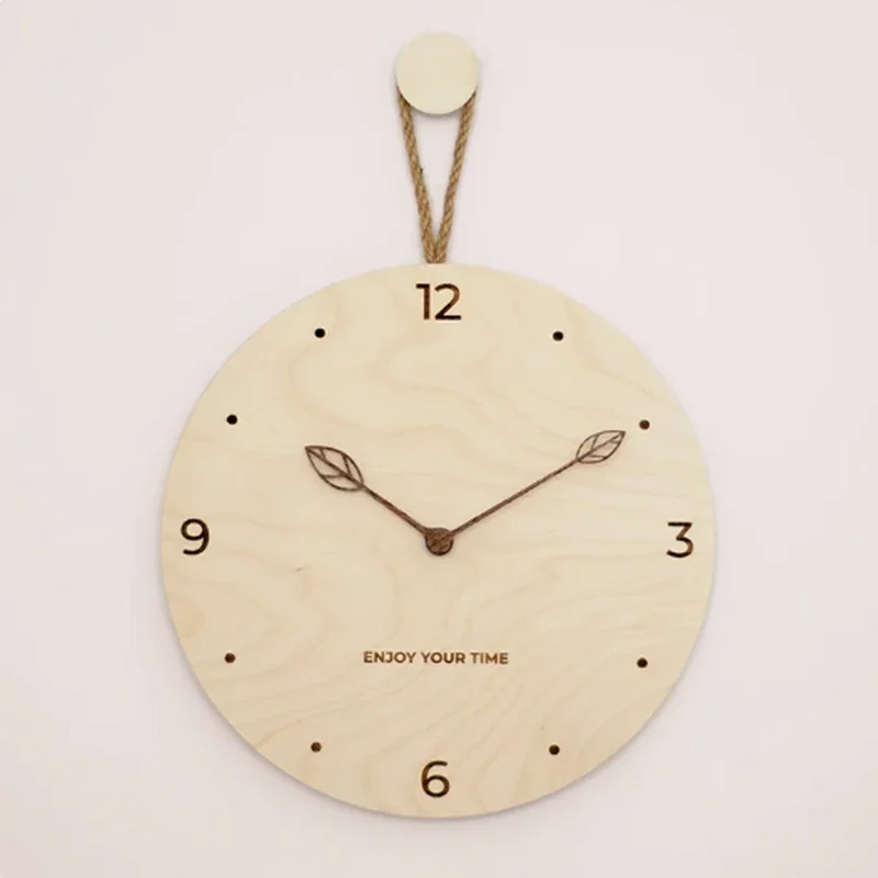 Wooden Mechanism Wall Clocks Elegant Noiseless Stylish Design Vintage Wall Clock Antiques Mural Reloj Mural Home Furniture