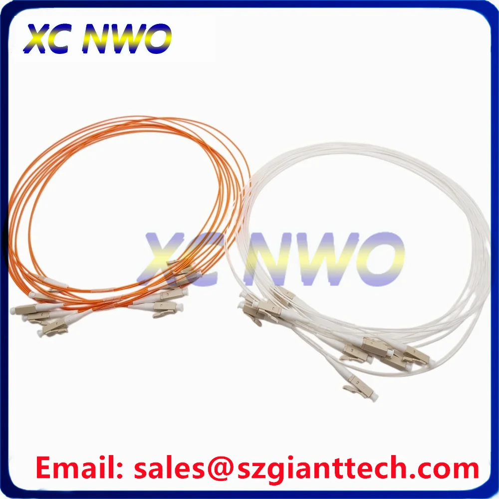 50pcs/Lot! LCUPC-LCUPC MM OM2 Fiber Pigtail Simplex 50/125 Multimode 1M 0.9mm Tight Buffer LSZH Jacket Fiber Optic Patch Cord