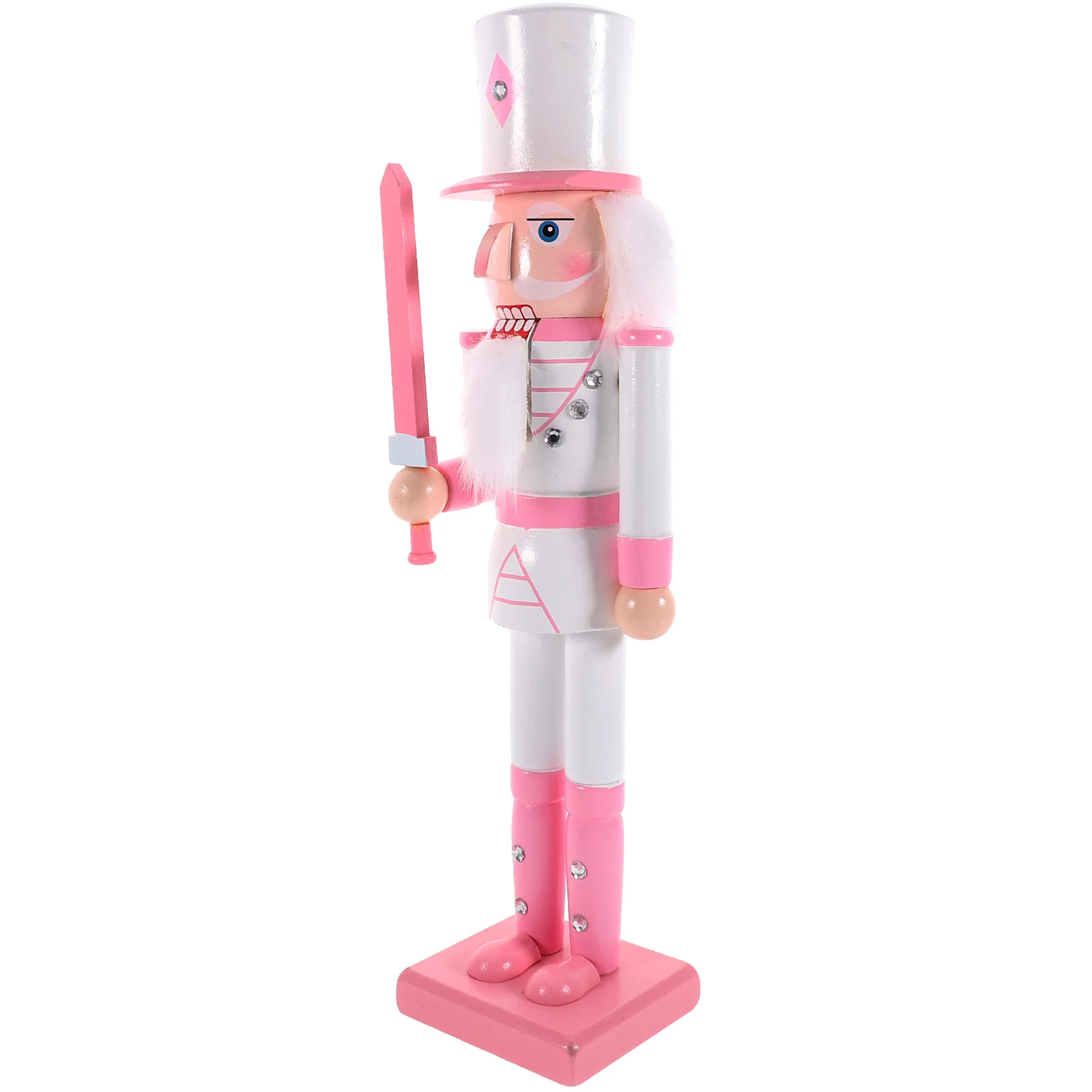 

Wooden Nutcracker Soldier Ornament Household Festive Figures Decoration Desktop
