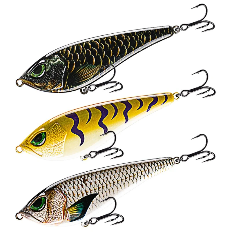 

2pcs 13cm 40.5g Sinking Jerk Bait Fishing Lure Artificial Hard Bait Vibration Bait for Bass Pike Fishing Slider Lures Crank