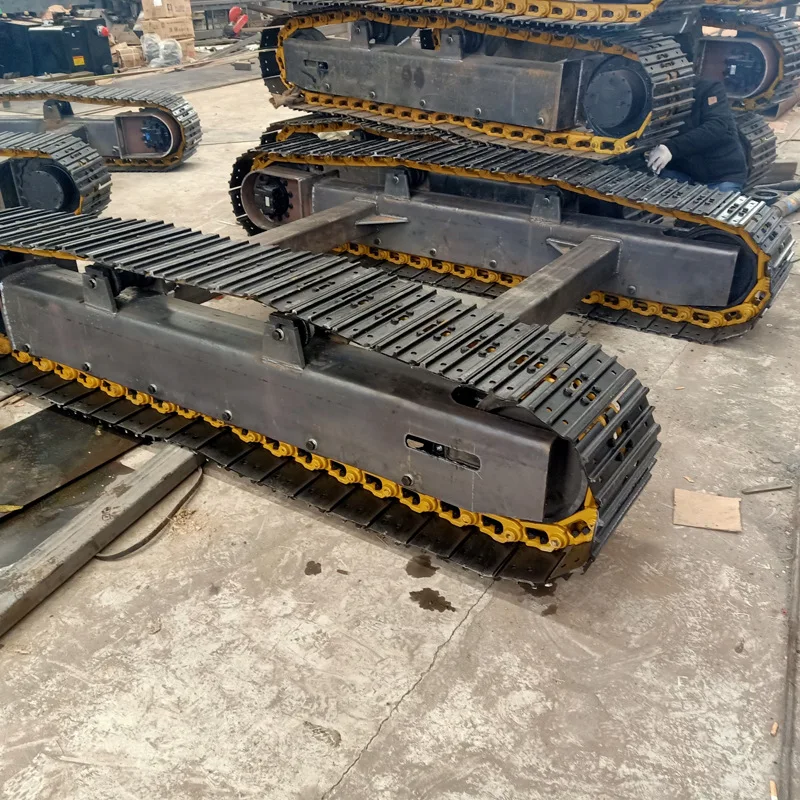 2.5 Ton Excavator Spare Parts for Sale Electric Remote Control Chassis for Sale High Quality Steel tank Chassis Assembly System