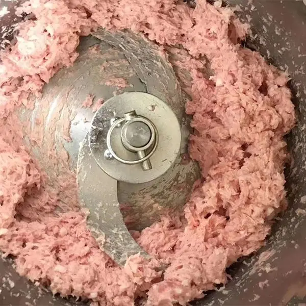 Máquina cortadora agitada picada de llenado de verduras y carne de bola de masa de comida eléctrica