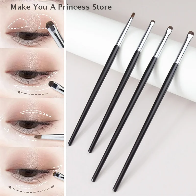 詳細 小さなアイシャドウ メイクアップ ブラシ アイライナー スマッジ ブラシ 馬毛アイシャドウ スマッジ ブラシ 小さなスモーキー ライナー メイクアップ ブラシ