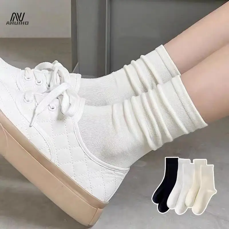 1Pair Spring And Autumn Jk Japanese Style Multi-Color Fashion Comfortable Socks For Women