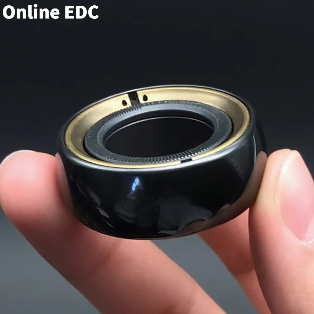 ألعاب EDC مستعملة LAUTIE EDC Mechanic-C حلقة نحاسية من الزركونيوم سبينر سلسلة حرب التجسس فيدجيت سبينر