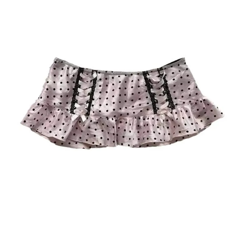 Gonna da ragazza calda sexy scozzese rosa americana stile preppy Y2k Minigonne a vita bassa Corea Casual Slim Fashion Bottom Outfits 2025