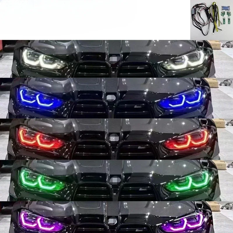 SJC DRL LED RGB Module For BM Headlight Module Yellow Red Green Blue Amber