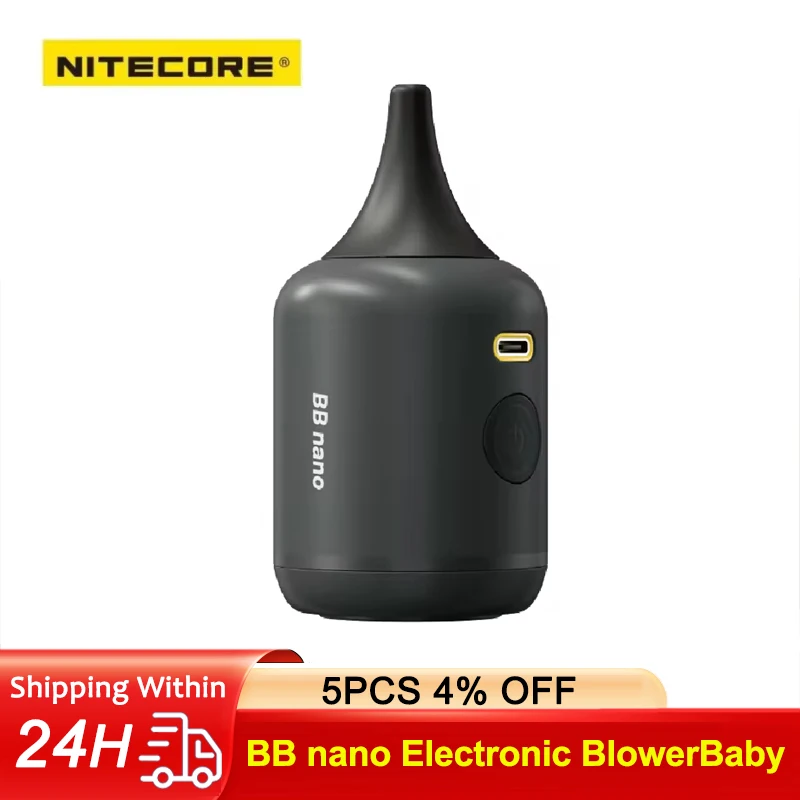 

NITECORE BB nano Electric Camera Air Blower Mini Cordless Vacuum Cleaner Len Sensor Duster for Camera Keyboard Anime Car Pet