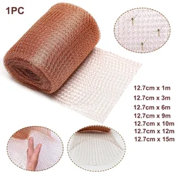 1-15M Pure Copper Mesh Anti Snail Copper Wire Filter Copper Mesh Decorative Garden Mesh Copper Mesh Woven Filter 12.7cm Wide
