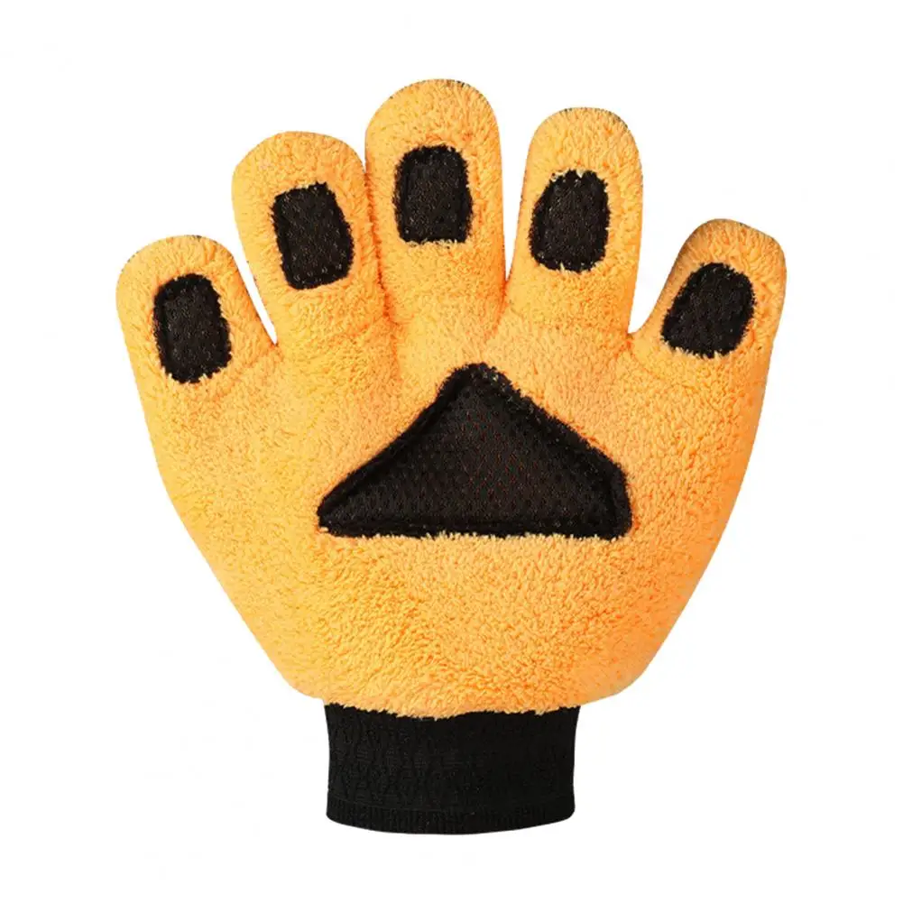 

Lint-free Car Mitten Super Absorbent Car Wash Gloves Double-sided Five Finger Mitten Soft Coral Velvet Mitt for Home Vehicle