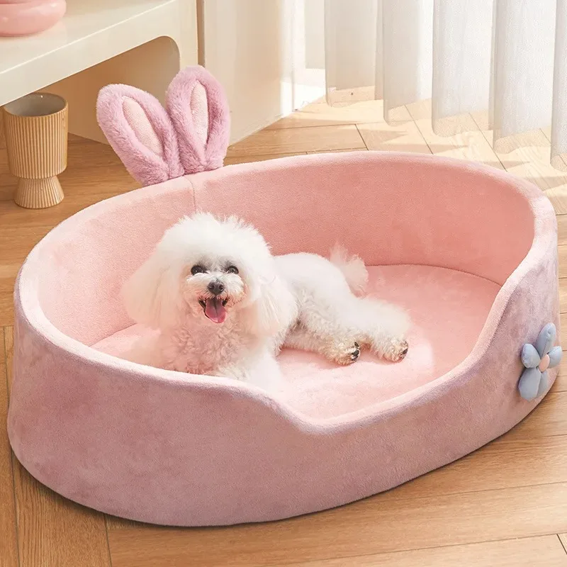 Cats Beds Fluffy Accessory for Winter Puppy Bed Warm Accessories Plush Kitten Dog Mat Pet Products All Basket Cushions Houses