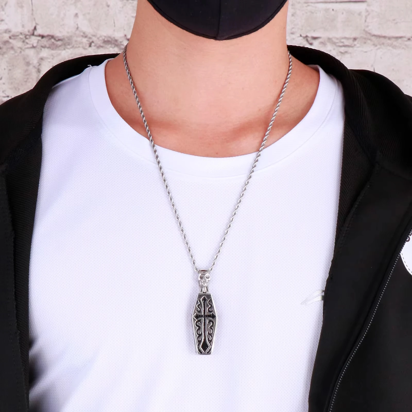 KALEN Ancient Pharaoh Pendant Necklace For Men Egyptian Mummy Chain Choker Amulet Blessing Jewelry Trendy Commemorative Gifts