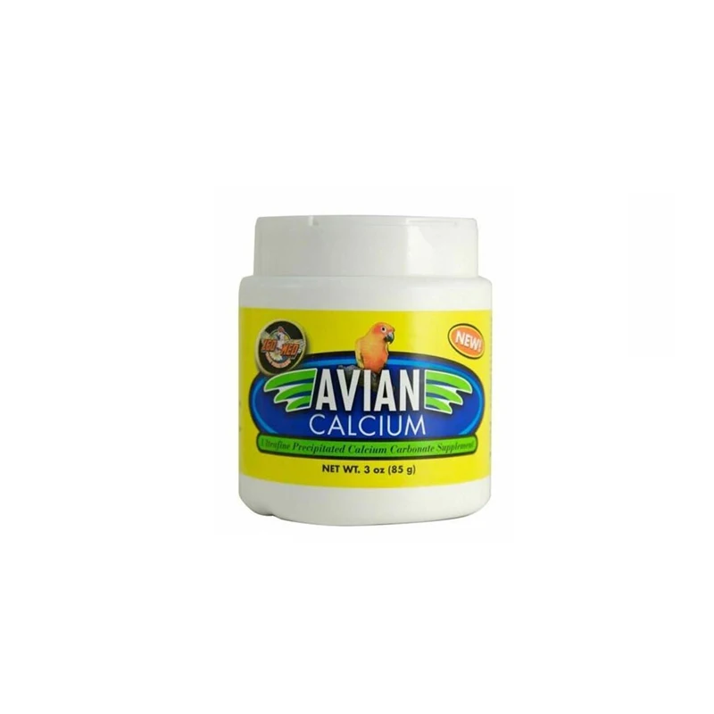 Supplément au calcium pour tous les oiseaux, formation et entretien des os de bain, zoo med, happan, 3oz