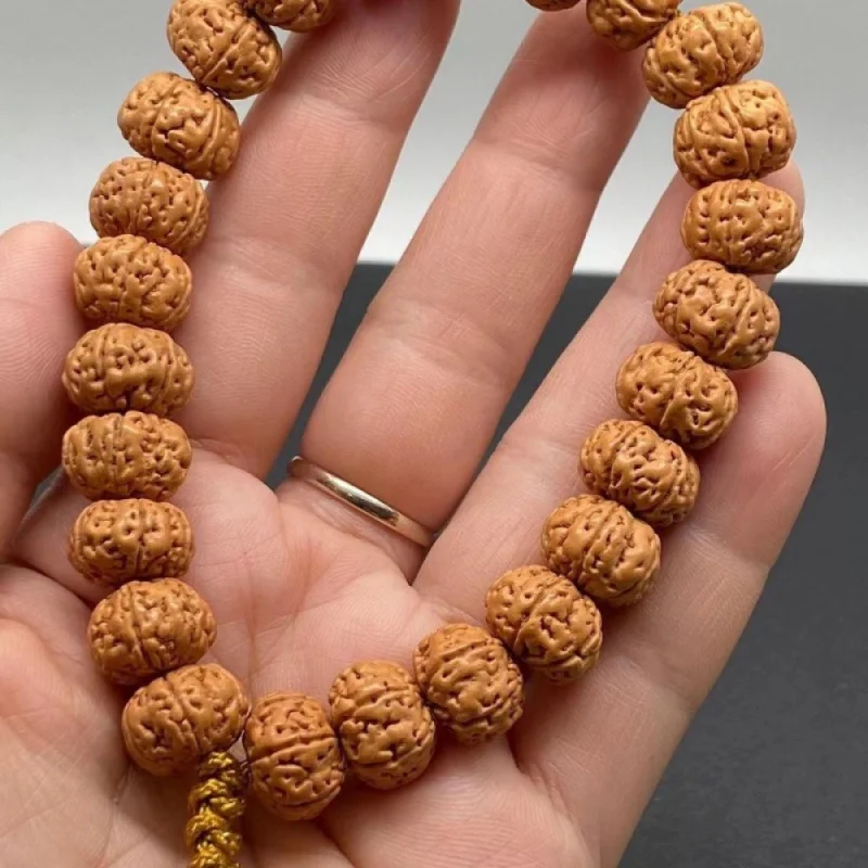 Little King Kong Pipal Tree Seeds Full Meat Quincuncial Piles Double Dragon Pattern Plate Bracelet