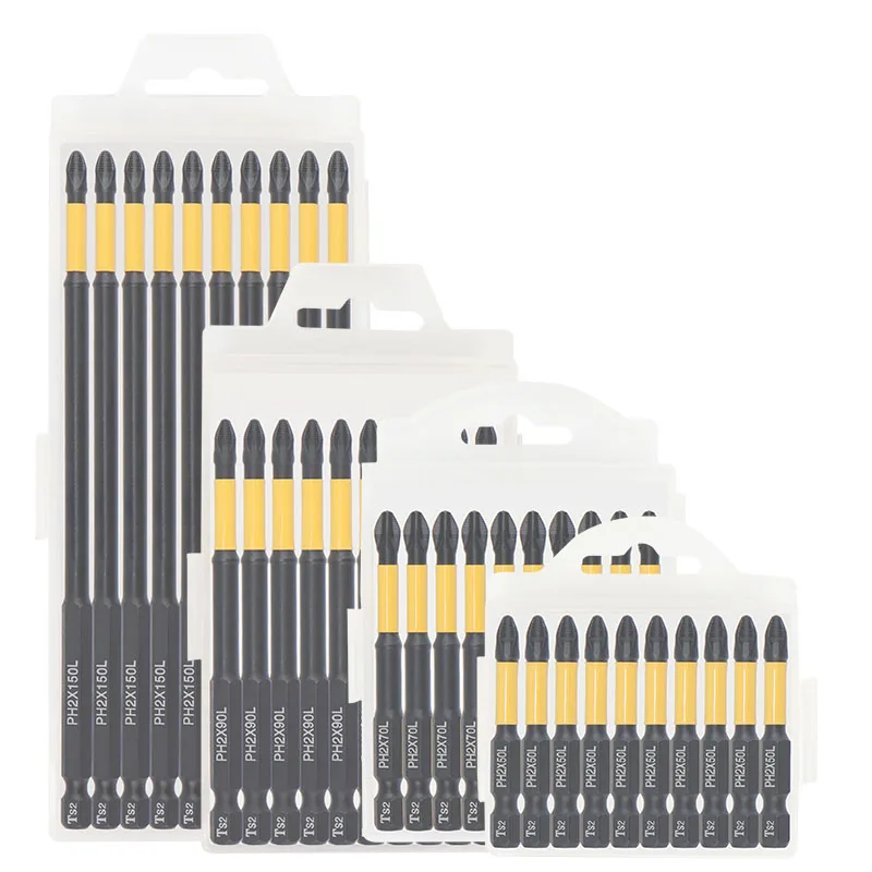 Rutschfester und schlagfester Schraubendreher-Bit aus Wolframstahl, Kreuzschlitz-Schraubendreher-Bit, magnetischer elektrischer Bohrer