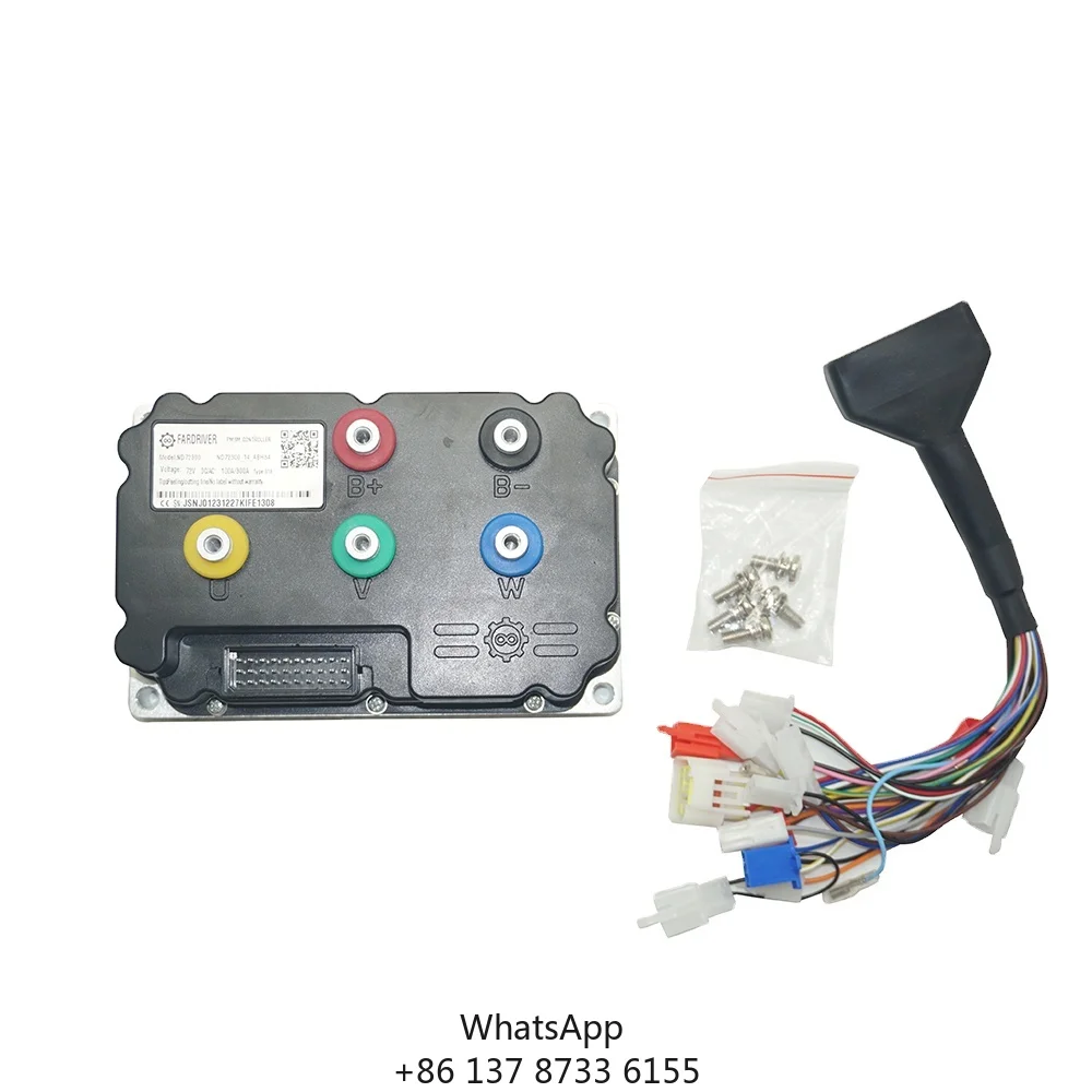 SIAECOSYS ND72300 Electric Motorcycle Controller 300A BLDC Programmable For 3KW QSMOTOR Rated Voltage 72V