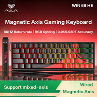 AULA WIN 68 HE Magnetic Axis Keyboard RT Gaming Mechanical Keyboard, Wired, 8K Polling Rate, Full-Key Hot-Swappable