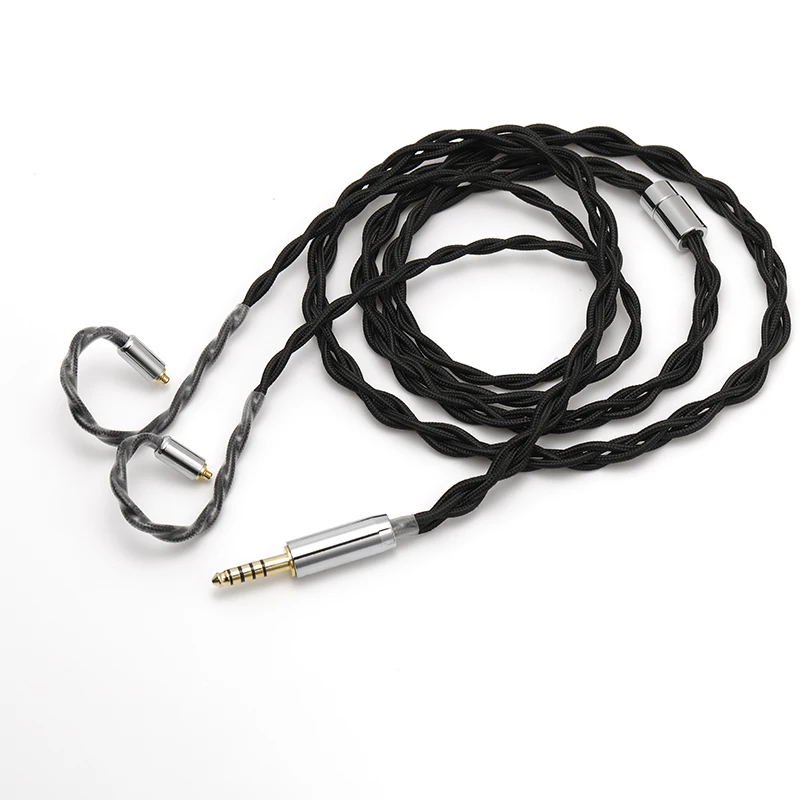 7NOCC type 6 Benefit 4.4mm 3.5mm 2.5mm earphone Upgrade cable mmcx 0.78cm quad core single crystal copper silver plated