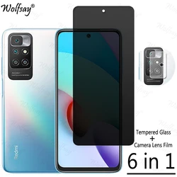 Privacy Screen Protector For Xiaomi Redmi 10 2022 Anti-Spy Tempered Glass For Redmi 10 2022 Camera Glass For Redmi 10 2022 Glass