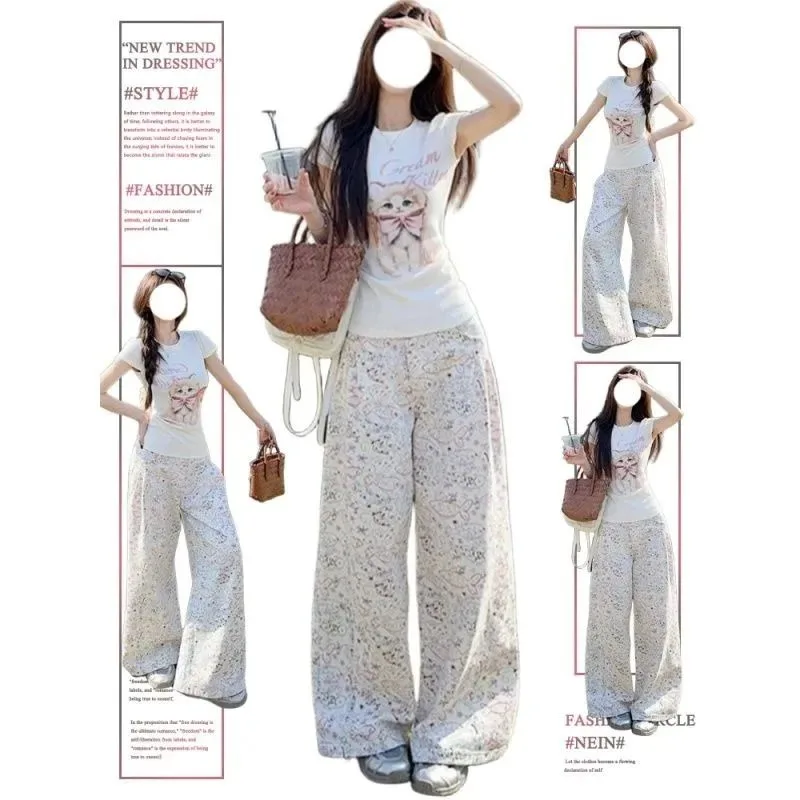 

Women's Low Waist Loose Jeans 2026 Spring American Retro Washed Non-Slim Fit Denim Trousers