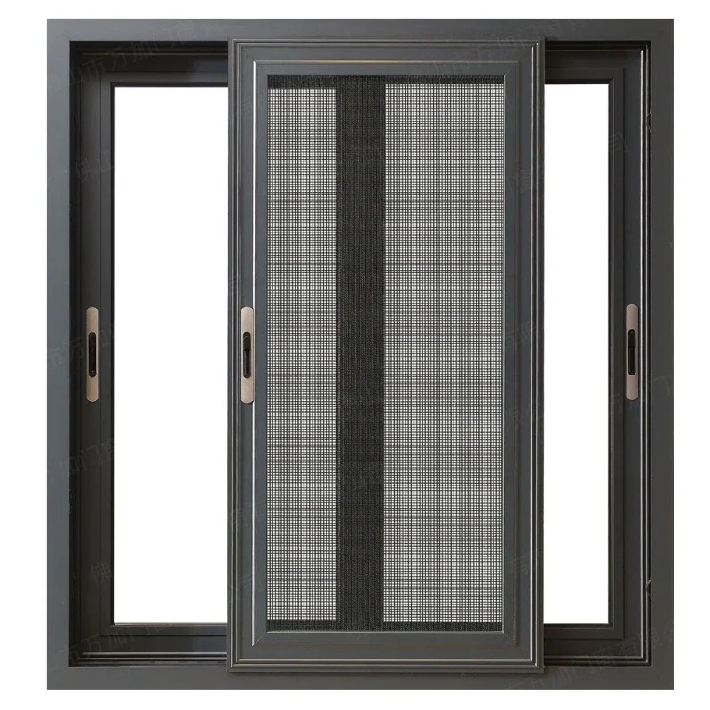 High quality traditional design 3 track sliding window waterproof apartment others double glazed sliding window