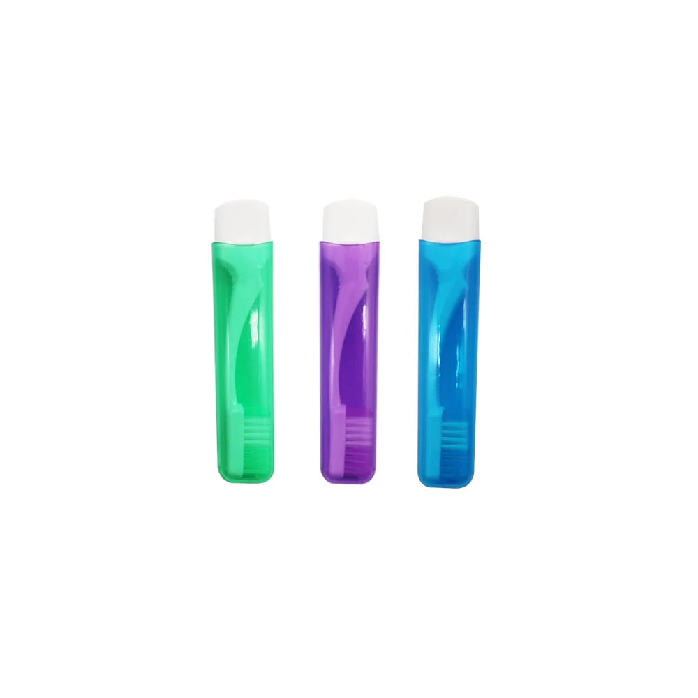 

3Pcs Travel Toothbrush Outdoor Portable Folding Tooth Brush Traveling Toothbrushes for Adults Teeth Brushes Purple Green Blue