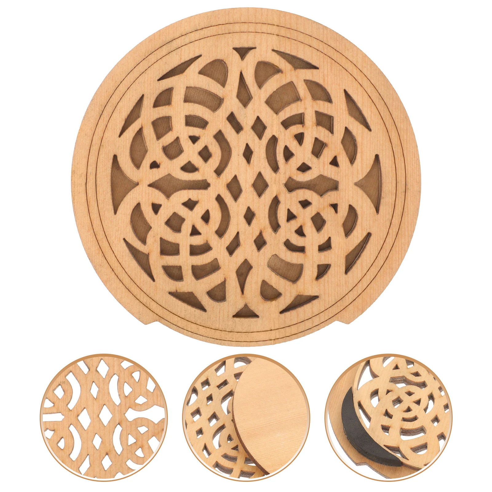 

Wood Acoustic Guitar Soundhole Cover Dampener Mute Pad Cavity Plate Wooden Hole Covers For Acoustic Guitar Accessories Resonator