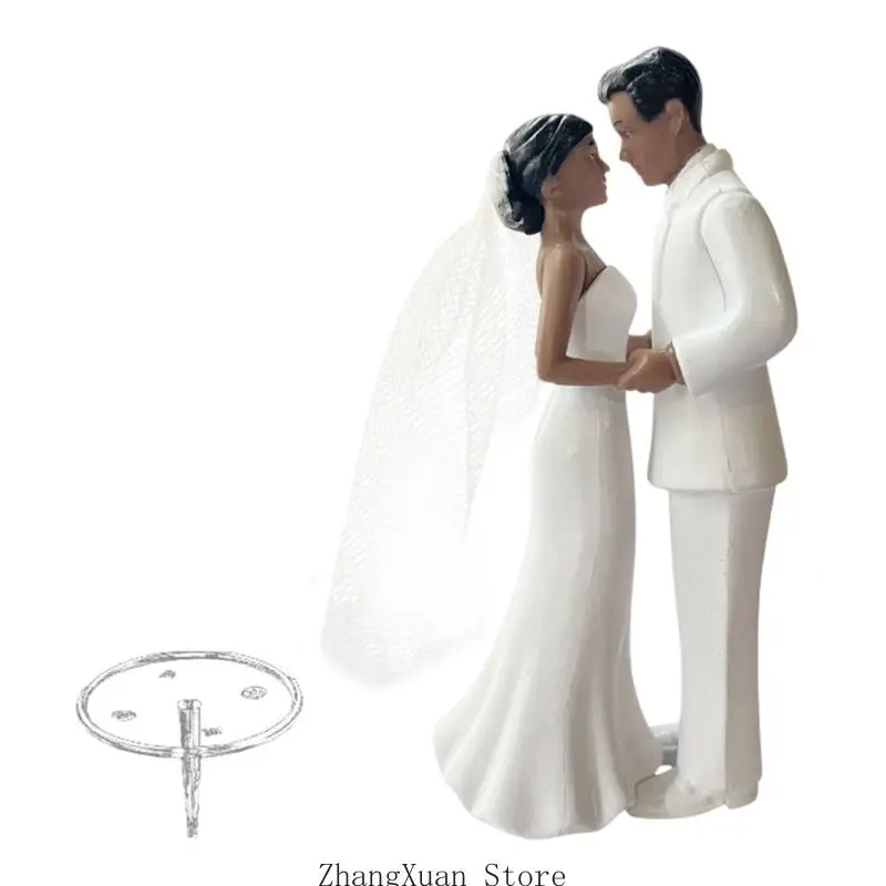 Kunststoff-Kuchendekoration, Hochzeitstortenaufsätze für formelle Anlässe, Partys, 3 x – Detail 2