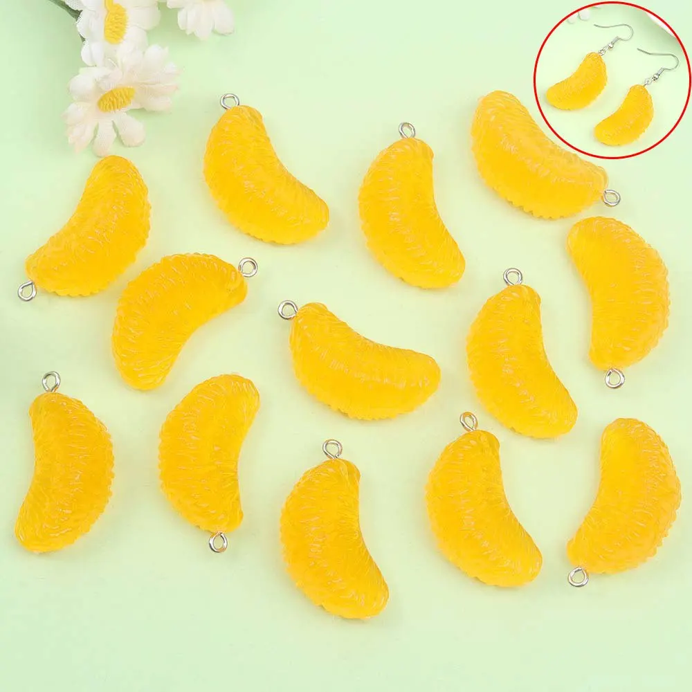 

4/8/16pcs Orange Resin Orange Slice Pendant, Fruit-themed Fashion Accessory, Used for Diy Bracelets,Decoration Accessories