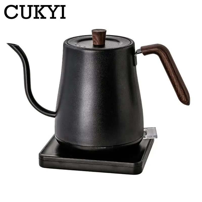 0.8L Electric Drip Coffee Kettle Stainless Steel Teapot Precise flow control Hand Drip Gooseneck Kettle Hand-brewed coffee Maker